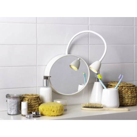 Lustro LED Podświetlane Szare Owalne Smukke